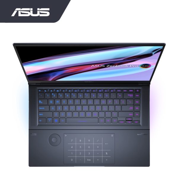 ASUS ZENBOOK PRO UX7602Z-MME120WS (I7-12700H, 16GB, 1TB SSD, RTX3060_6GB, 16.0" WQUXGA OLED TOUCH, BLACK-W11, H&S)