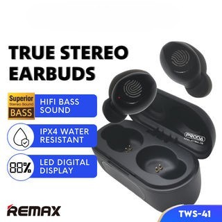 REMAX TWS Earbuds Bluetooth Earbuds Bass Earbuds Wireless TWS-41 Smart Earbuds True Wireless Earbuds