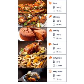 HETCH Pro12 Digital Air Fryer Oven Premium Copper Large 12L [1800W/10 Program/8 Accessories/Easy Cleaning Chamber] - Image 9