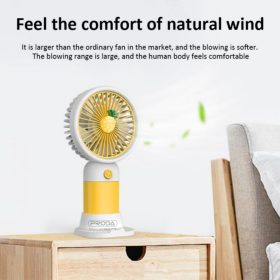 Mini Cooling Hand Held Fan For Student High Speed Strong Wind Small Portable Electric Rechargeable YM-88146A - Red - Image 5