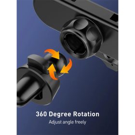 LDNIO MG03 Gravity Sensor Mechanical Air Vent Universal Car Mount 360 Degree Rotation Phone Holder - Black - Image 4