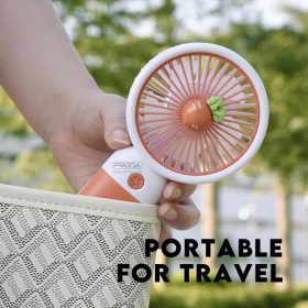 Mini Cooling Hand Held Fan For Student High Speed Strong Wind Small Portable Electric Rechargeable YM-88146A - Red - Image 8