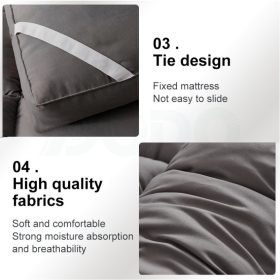 Thicker Tatami Mattress Topper Mattress Cotton Single/Queen/King Size Spring Four Seasons Matress Foldable Mattress - Image 5