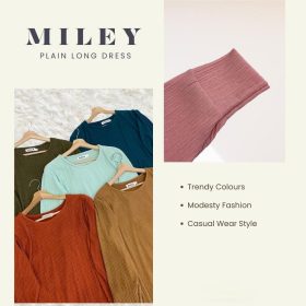 ZUCCA Miley Korea Casual Long Maxi Dress (E003 22200) - Lilac - Image 8