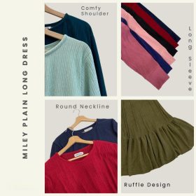 ZUCCA Miley Korea Casual Long Maxi Dress (E003 22200) - Lilac - Image 9