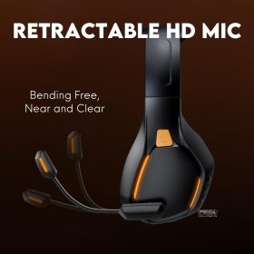 REMAX Headphone Wireless Gaming Headset With Mic RB-680HB Headset Wireless Gaming Headphone With Mic Over Ear Headphones - White - Image 8