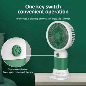 Mini Cooling Hand Held Fan For Student High Speed Strong Wind Small Portable Electric Rechargeable YM-88146A - Red - Image 4