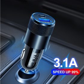 66W USB C Car Charger Quick Charge 3.0 Type C PD Fast Charging Phone Adapter For iP 13 12 11 Pro Max - Rose - Image 9