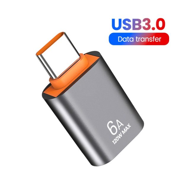 USB 3.0 To Type C Adapter OTG To Type C USB Fast Data Transfer Adapters - Silver