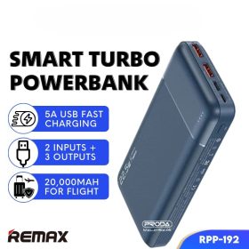 REMAX Powerbank 20000mAh Powerbank Remax RPP-192 PD Powerbank Fast Charging Type C Powerbank Type C Output Fast Charging - Blue - Image 2