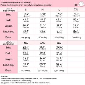 Women Shirt Blouse Solid Color Single Pocket Long Sleeve Loose - Rose Red - Image 9