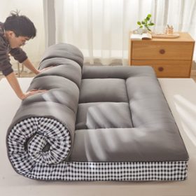 Mattress Topper Queen/King/Single Mattress Foldable Mattress Soft - Blue - Image 4