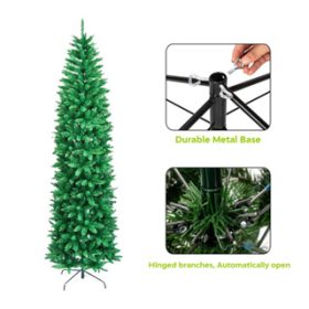 Green Pointed Christmas Tree Slender Slim Pen Tree Christmas decor Xmas tree 5 feet - Image 3