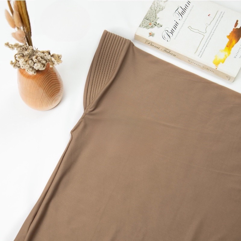 By ADINDA Bergo Antem Bergo Jersey Cover Chest/Instant Hijab Pet - Moca - Image 1