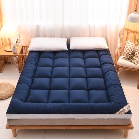 Mattress Topper Queen/King/Single Mattress Foldable Mattress Soft - Navy - Image 1