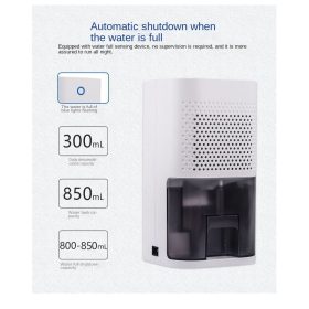 Dehumidifier Dryer Bedroom Basement Electronic Mute Household Air - White - Image 4