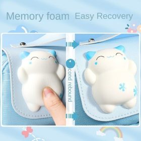 Student Pencil Case/Cute Case/Multifunctional Case/Three-Layer Case Simple Large Capacity - Cat Purple - Image 5