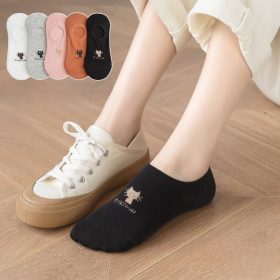 Cartoon Women's socks Korean Style Cute Socks (Non-slip) - Pink - Image 4