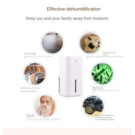 Dehumidifier Dryer Bedroom Basement Electronic Mute Household Air - White - Image 6