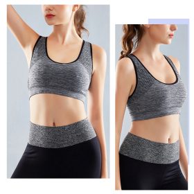 Women Sport Bra Ultra Breathable Shockproof Wireless Protection Scoop Neckline 628 - Blue - Image 7