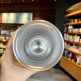 TYESO Tumbler With Handle Stainless Steel Water Bottle - Orange - Image 8