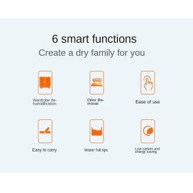 Dehumidifier Dryer Bedroom Basement Electronic Mute Household Air - White - Image 10