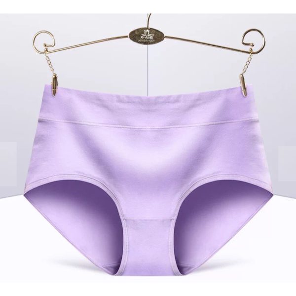 Women's Panties Cotton Underwear Spendex Waist - Purple