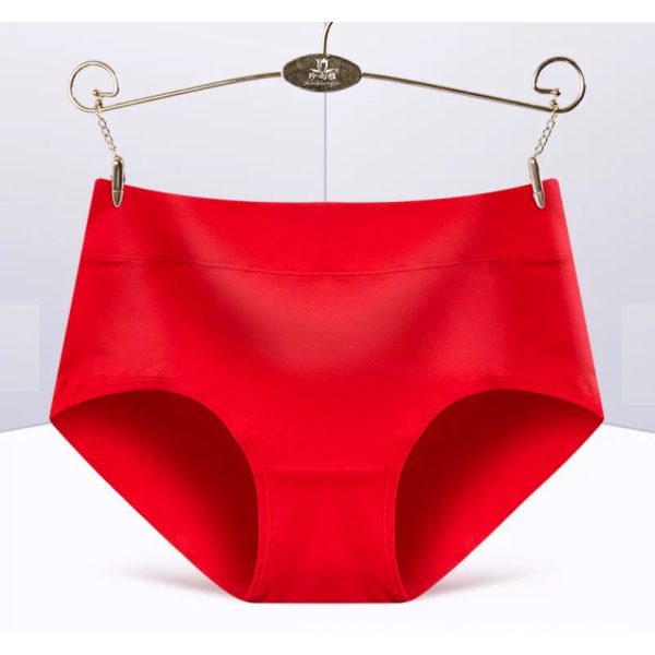 Women's Panties Cotton Underwear Spendex Waist - Red