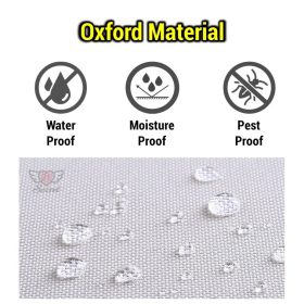 100L Oxford Storage Box Foldable Extra Large Detachable Cloth Storage Cloth Organiser Steel Frame Kotak Simpanan - Blue - Image 4