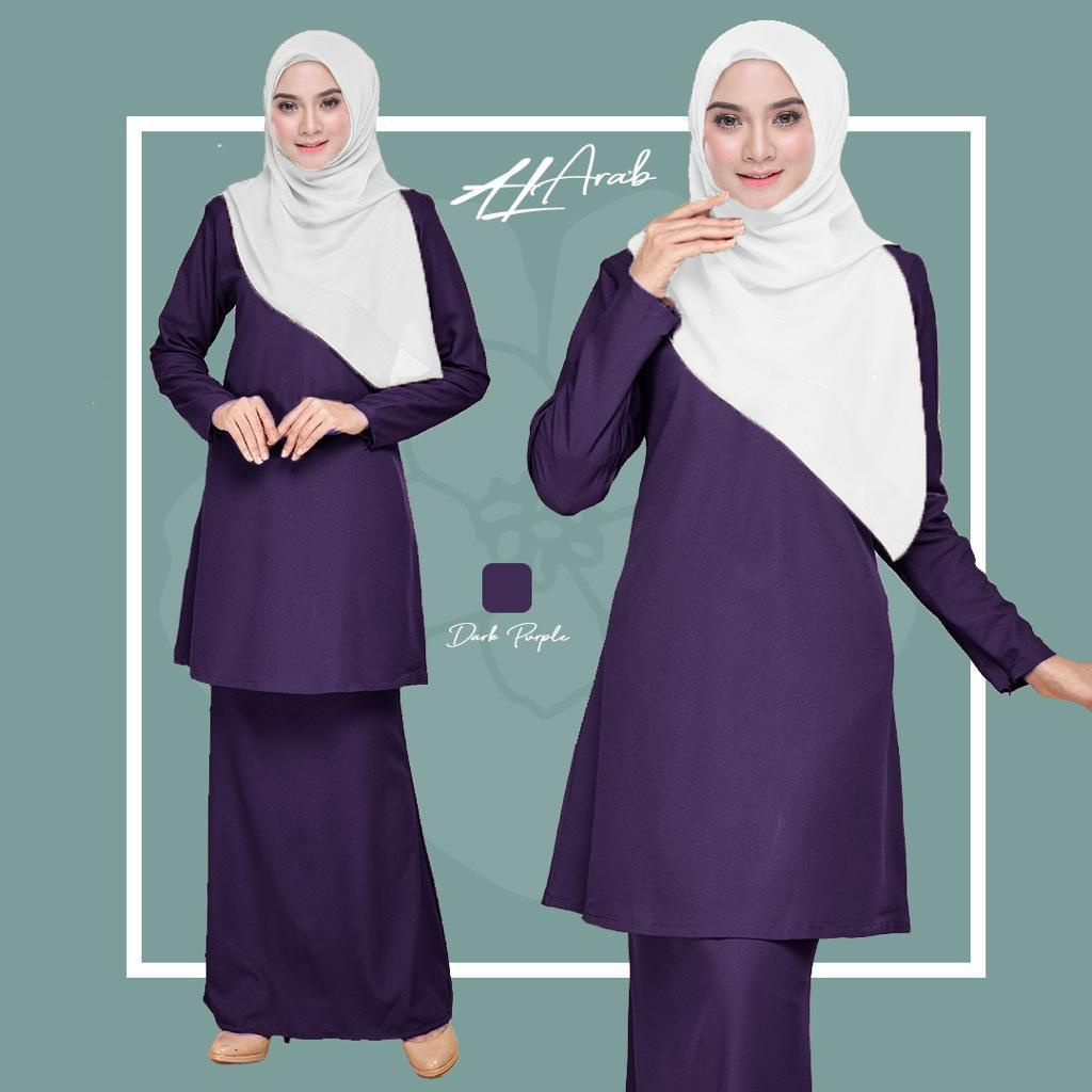 Baju Kurung Kosong Murah (Ready Stock) - Dark Purple - Image 1