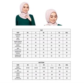Suit Zara Muslimah Basic Blouse & Seluar Set Warda - Grey - Image 3