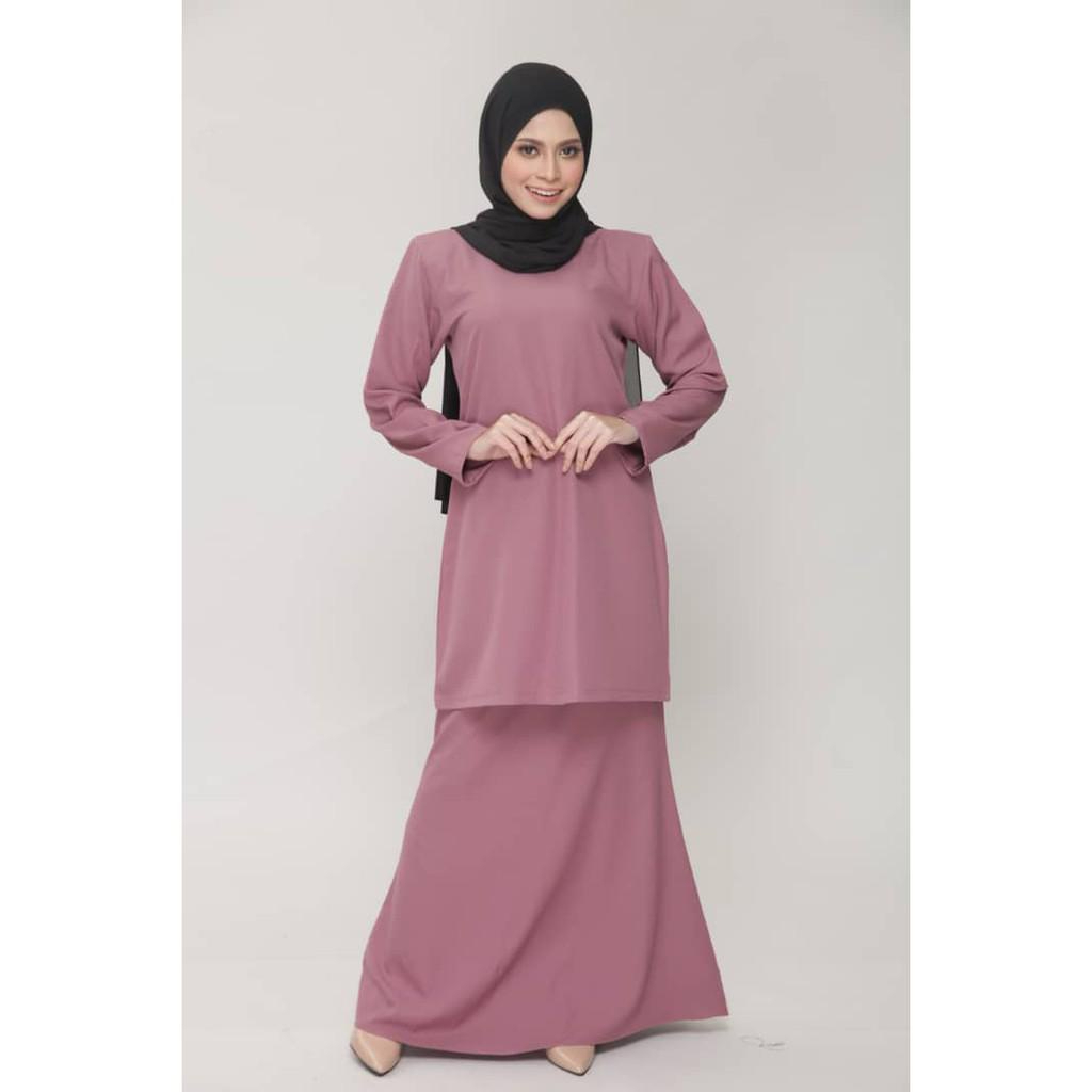 Baju Kurung Kosong Murah (Ready Stock) - Pink - Image 1