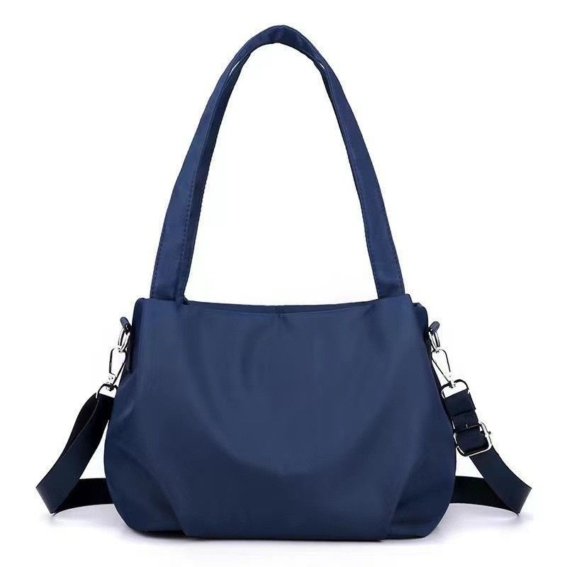 Women Shoulder Bag Portable Handbag Waterproof Nylon - Dark Blue - Image 1