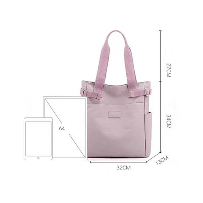 Women’s Handbag Foldable Waterproof Beg Gym Yoga Sport Bag - Black - Image 6