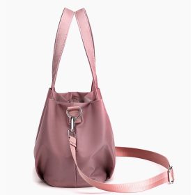 Women Shoulder Bag Portable Handbag Waterproof Nylon - Grey - Image 2