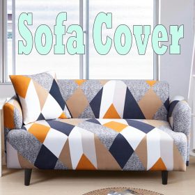 Super Soft Sofa Cover Dust-proof Polyester Durable Elastic Fabric - Design E - Image 3