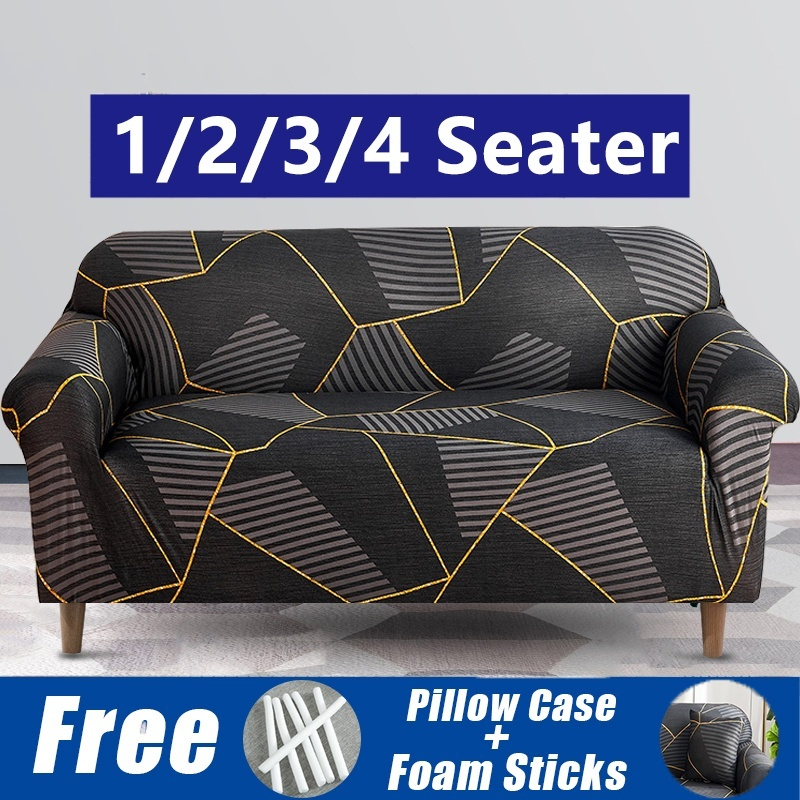 Super Soft Sofa Cover Dust-proof Polyester Durable Elastic Fabric - Design A - Image 9