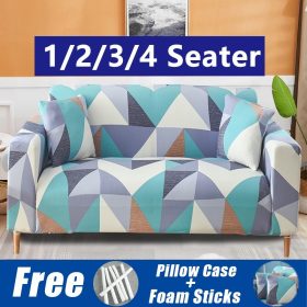 Super Soft Sofa Cover Dust-proof Polyester Durable Elastic Fabric - Design B