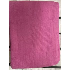Budget Blanket 100% Cotton Queen / King - Pink - Image 1
