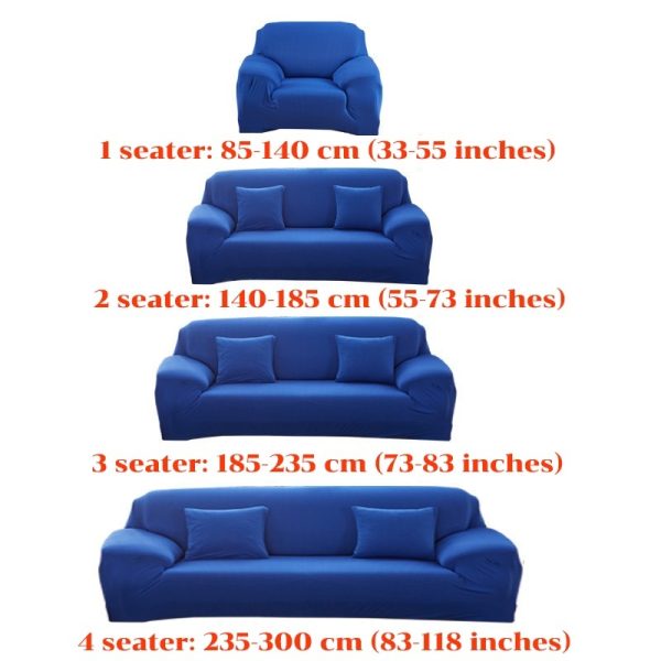 Super Soft Sofa Cover Dust-proof Polyester Durable Elastic Fabric - Design E