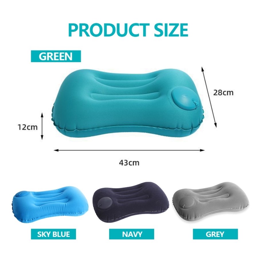 Portable Waterproof Sleeping Bag Camping Portable Bed Outdoor Warm for Outdoor Camping Hiking Travel - Sky Blue Pillow - Image 2