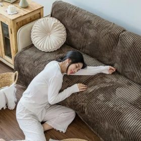 Big Size Flannel Velvet Plush Throw Blanket Sofa Silky And Comfortable Blanket - Beige - Image 5