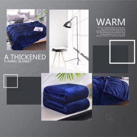 Plain Super Soft Perfect Warm Solid Color Microfiber Plush Fleece High Quality Blanket - Light Pink - Image 5