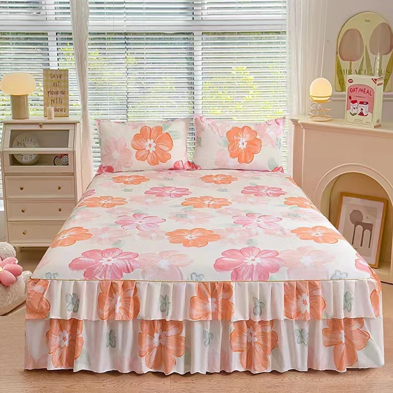 3 -in-1 Set Queen Size Ropol Bedsheet - H14 - Image 1