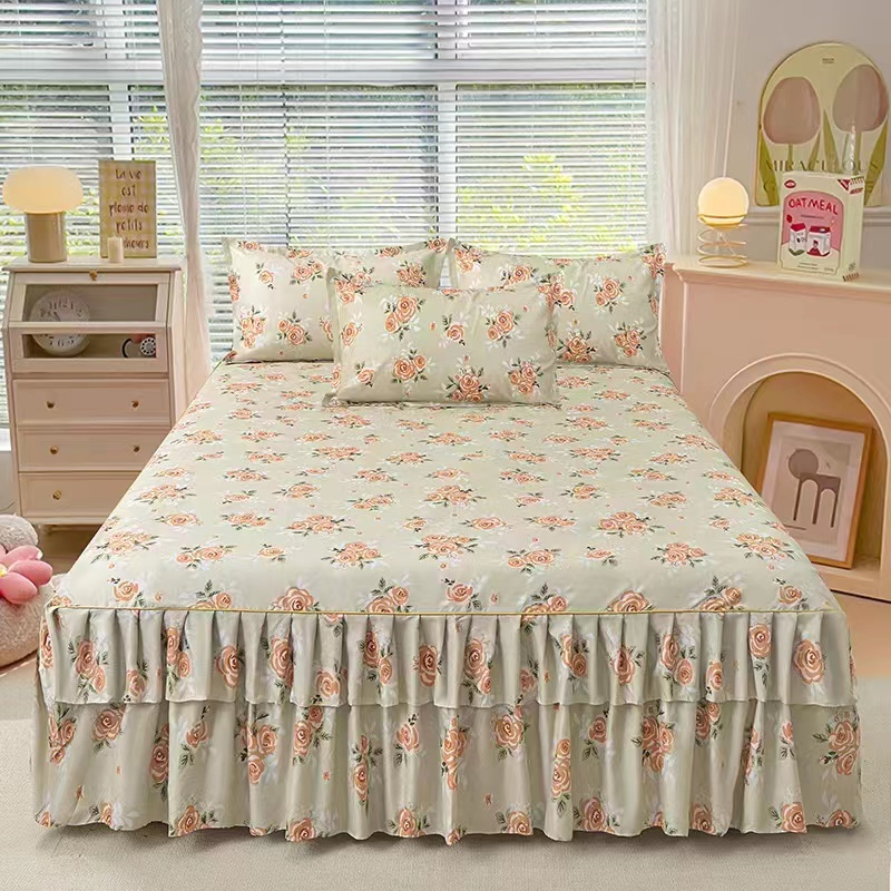 3 -in-1 Set Queen Size Ropol Bedsheet - H16 - Image 1