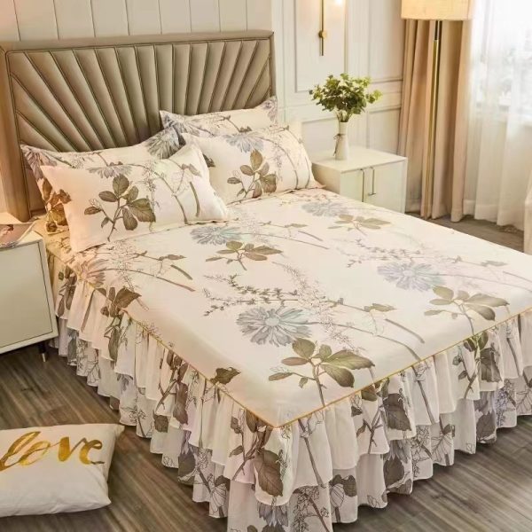 3 -in-1 Set Queen Size Ropol Bedsheet - H7