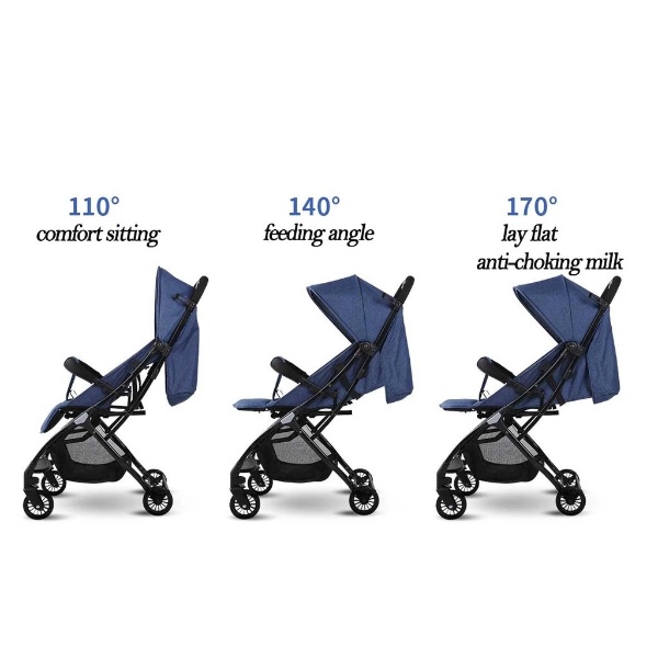 High Quality Magic stroller baby 360 Rotating 3-way portable easy carry 0-12 years Foldable Kids Stroller S2 - Blue