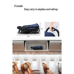 High Quality Magic stroller baby 360 Rotating 3-way portable easy carry 0-12 years Foldable Kids Stroller S2 - Blue - Image 7