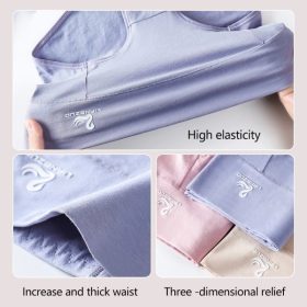 Cotton Panties Women Beautiful Made Swan Mid Waist Sexy Belly Antibacterial Crotch Underwear H159 - Blue - Image 4