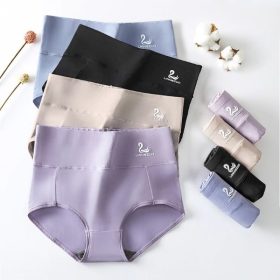 Cotton Panties Women Beautiful Made Swan Mid Waist Sexy Belly Antibacterial Crotch Underwear H159 - Blue - Image 2
